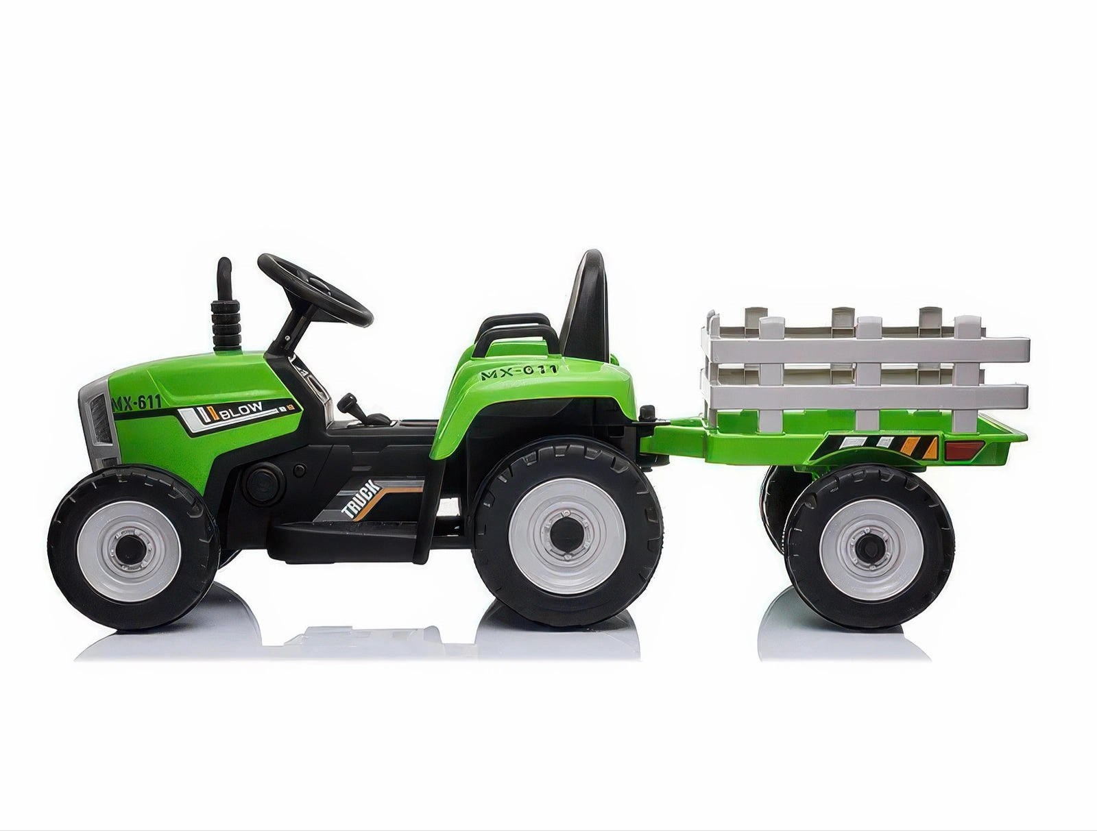 Young imaginations Smart little ones Big Farm 12V Electric Ride-On Tractor With Trailer