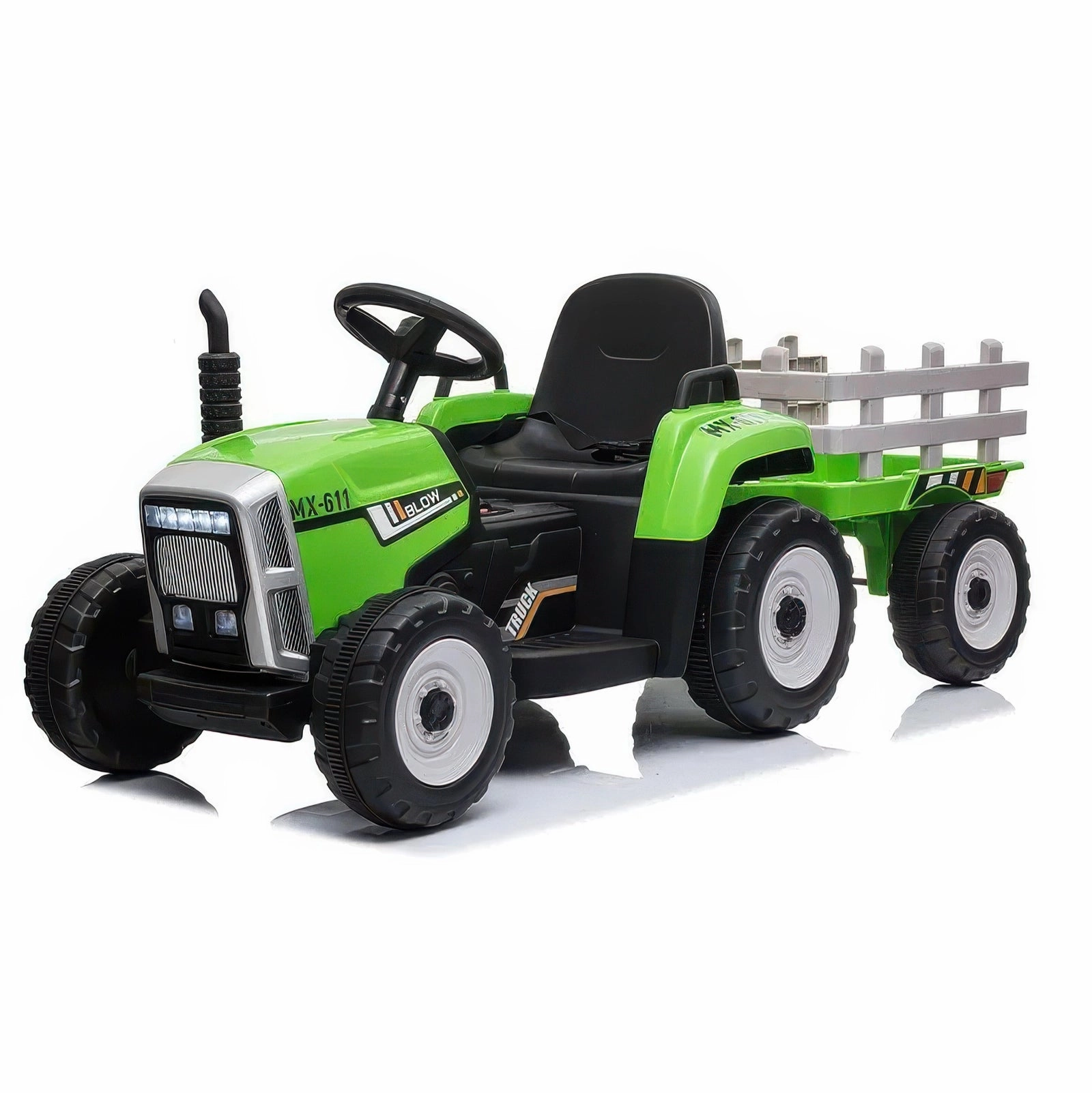 Big Farm 12V Electric Ride-On Tractor With Trailer Enrichment activities Tiny thinkers