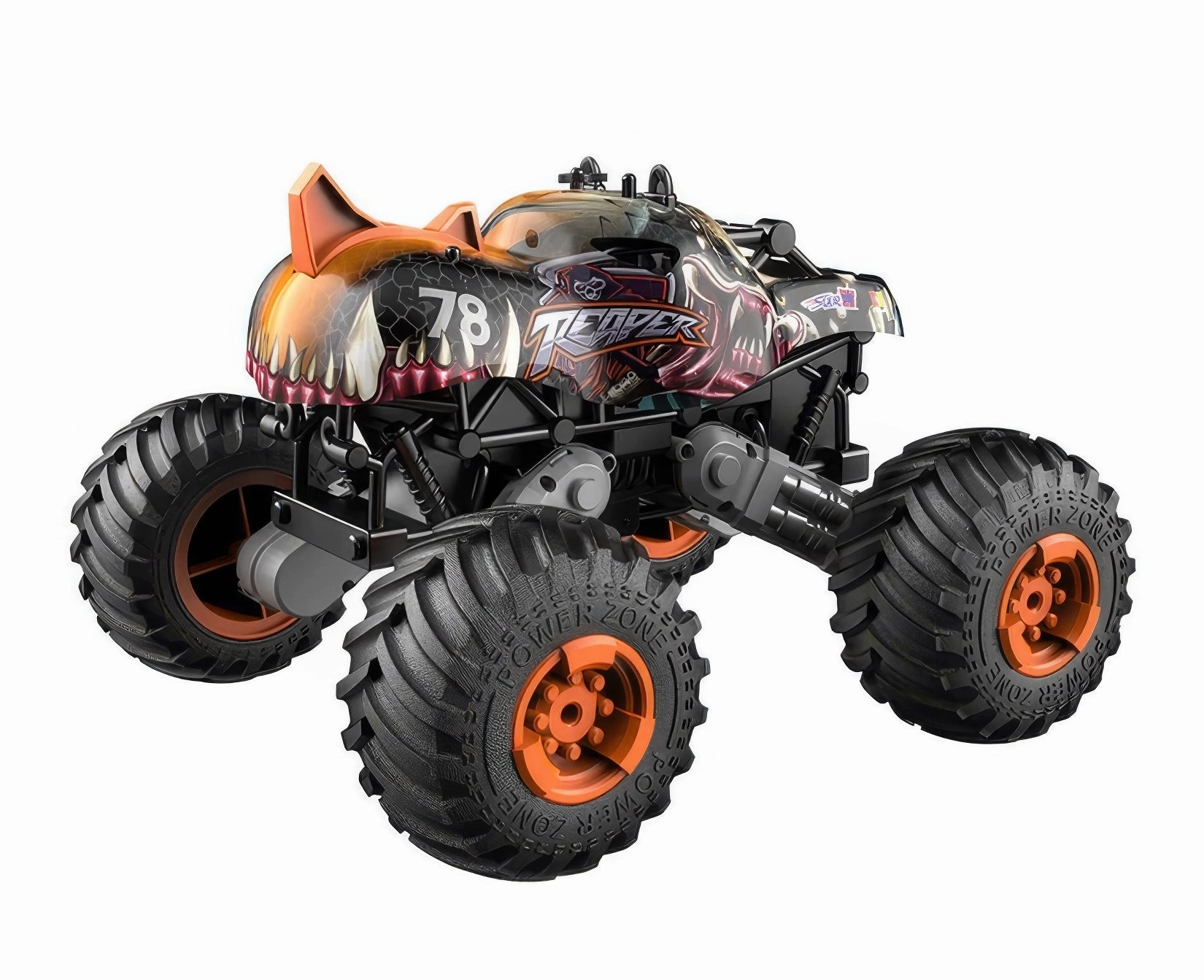 Big Wheel Off-Road Dinosaur Rc Monster Truck - Orange Growth tools