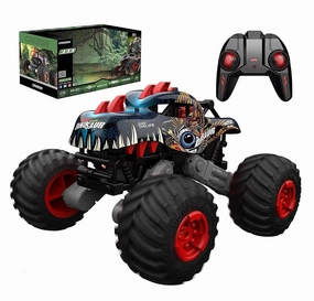 Imaginative play Big Wheel Tyrannosaurus Dinosaur Rc Monster Truck - Blue
