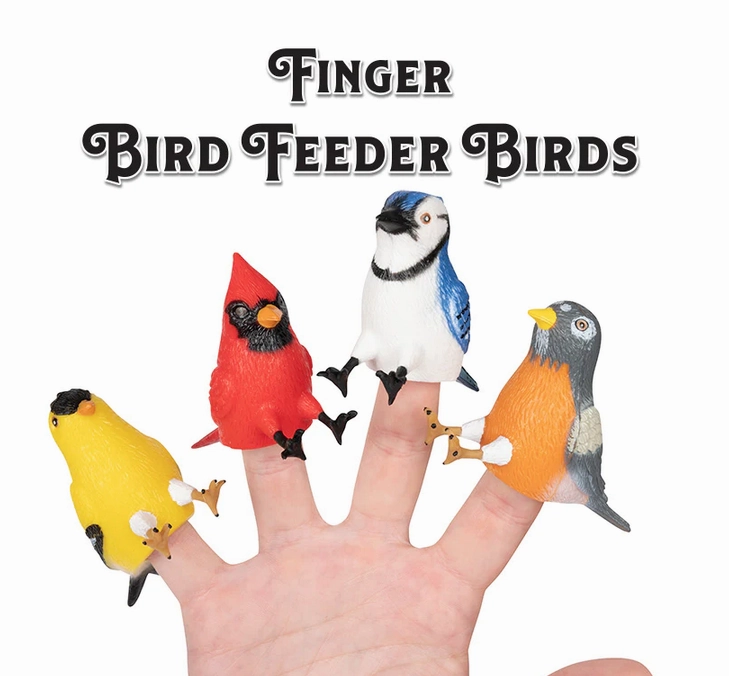 Bird Feeder Birds Finger Puppets Learning fun