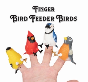 Bird Feeder Birds Finger Puppets Learning fun