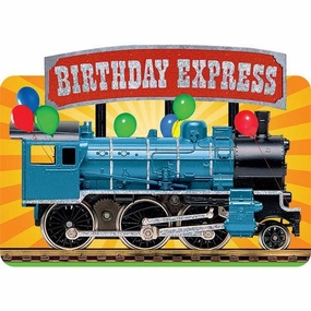 Kid-focused experiences Joyful learning Birthday Express Train Foil Birthday Card