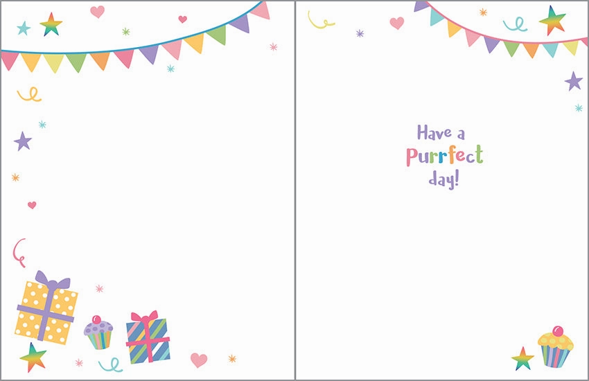 Birthday Kitty Card Parent-approved learning