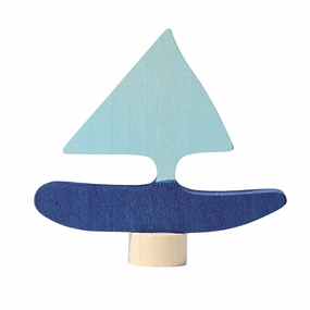 Mini makers Birthday Ring Decoration - Blue Sailboat
