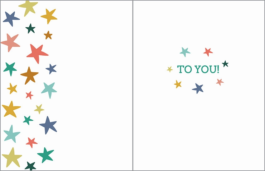 Growing minds Early discovery Birthday Stars Card