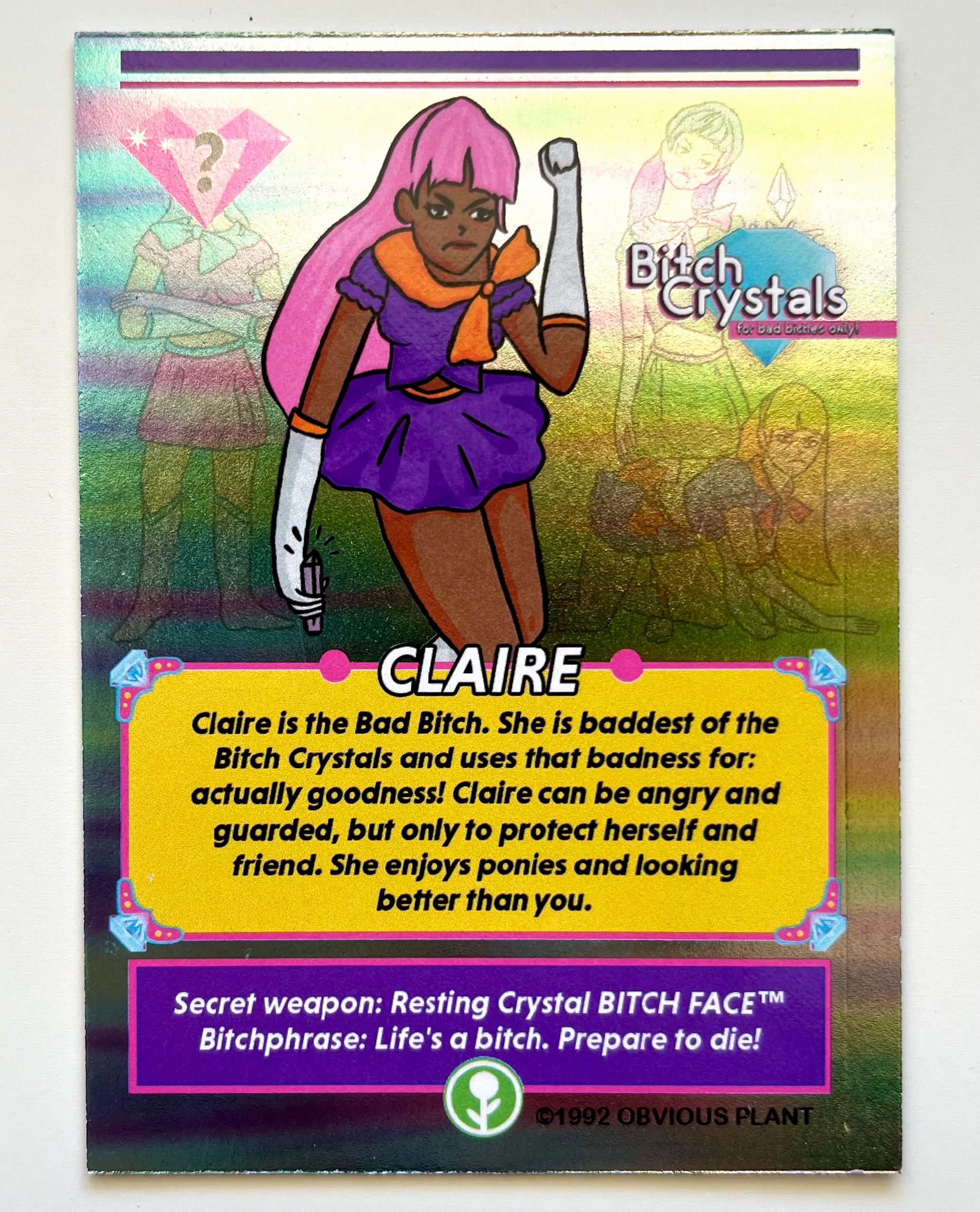 Imaginative play Home learning tools Bitch Crystals: Claire