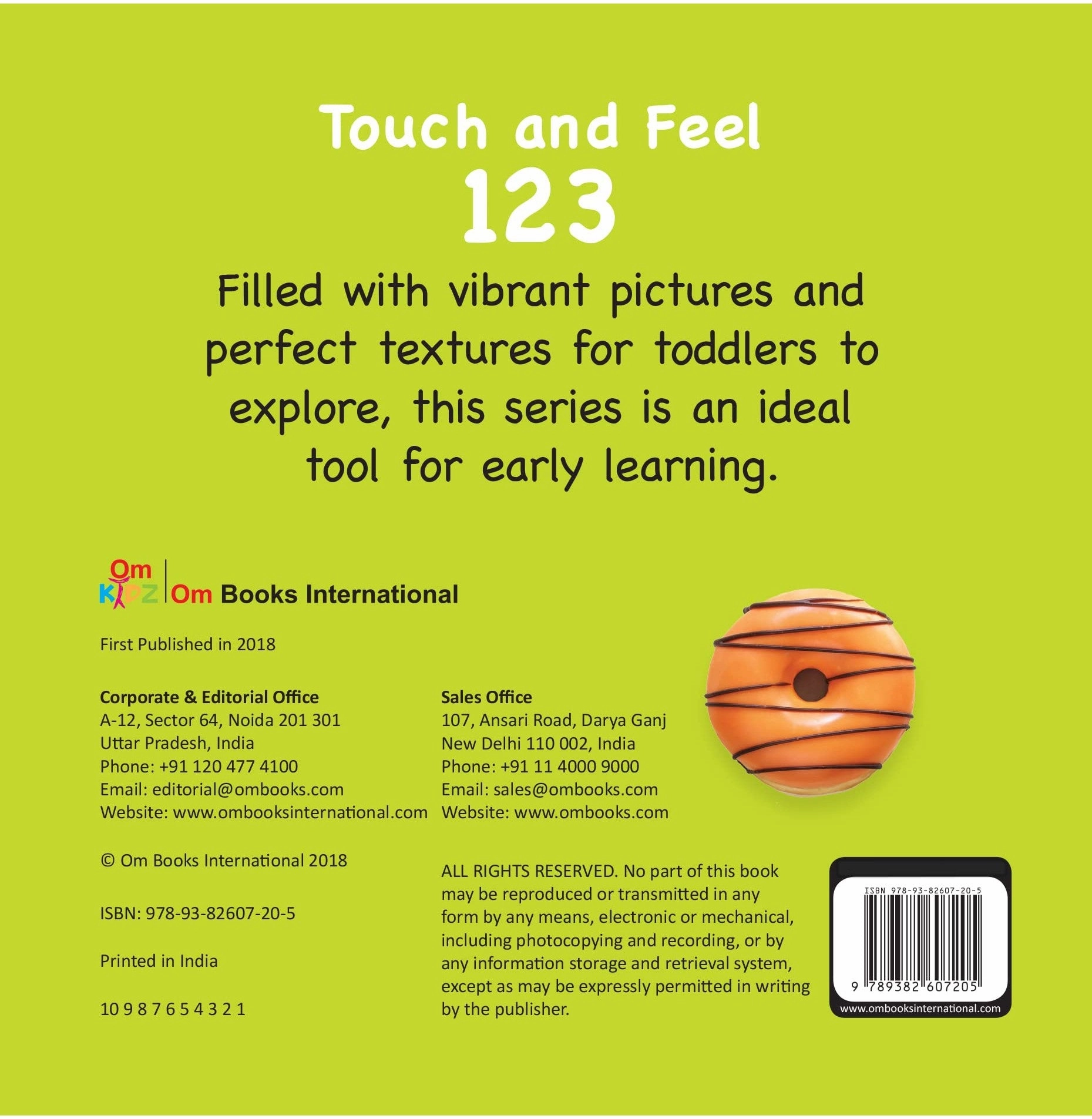 Board Book:Touch And Feel: 123 [Board Book] Om Books Editorial Team Young minds at work Early learning
