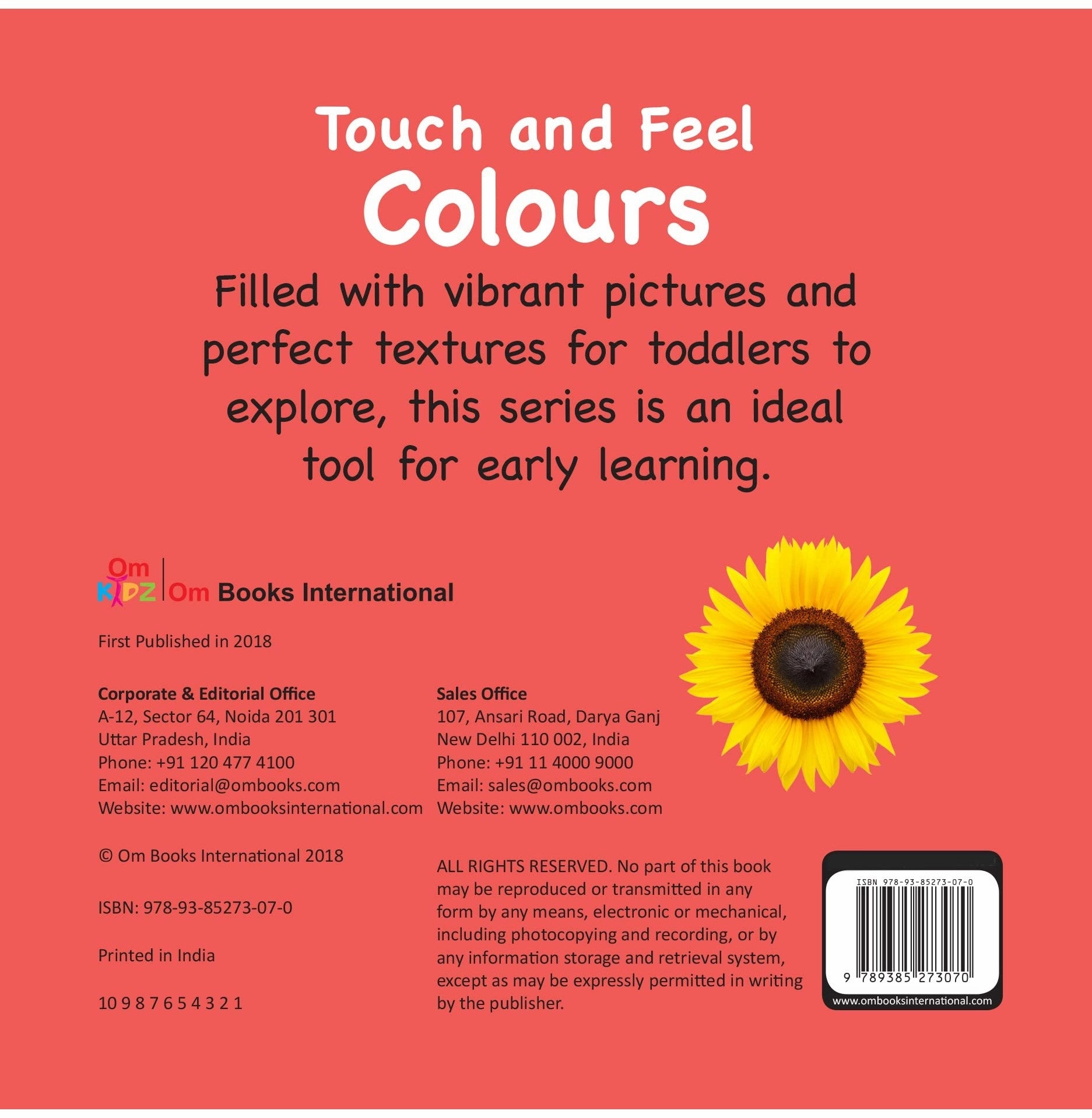 Kids discovery tools Board Book:Touch And Feel: Colours [Board Book] Om Books Editorial Team
