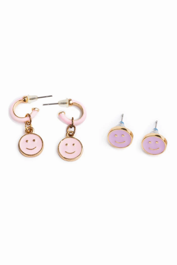Play-based education Nurturing minds Boutique Chic All Smiles Earrings 2 Pairs