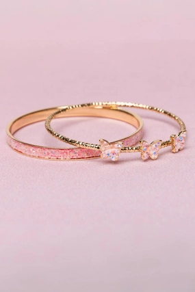 Boutique Chic Butterfly Bangles 2 Piece Set Nurturing minds