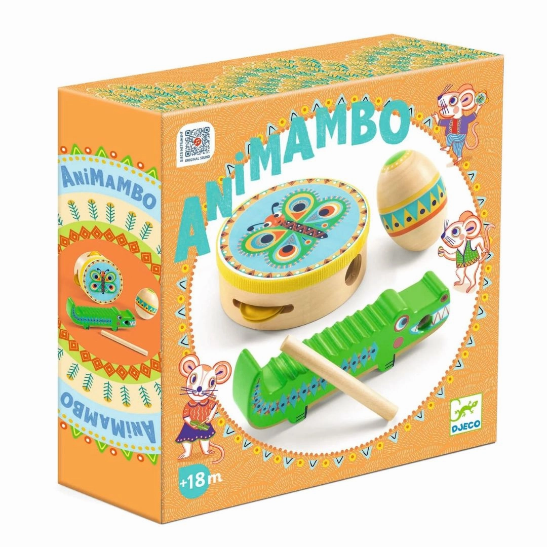 Young minds at work Animambos 3 Piece Instrument Music Set