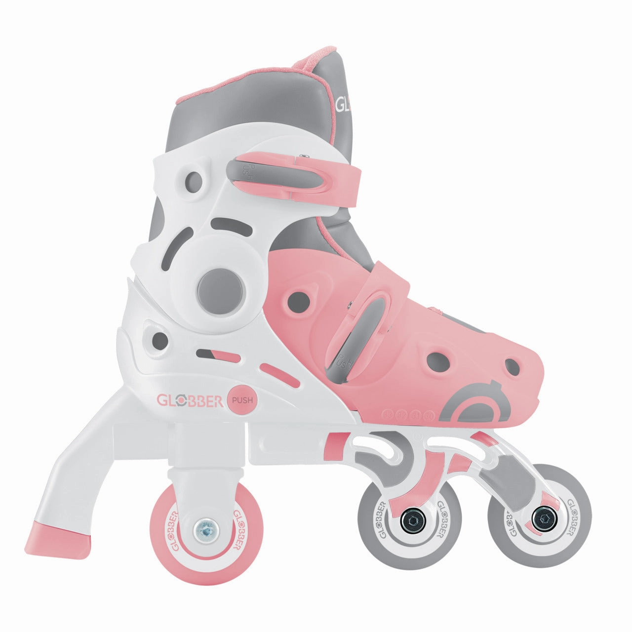 Home learning tools Globber Learning Inline Skates 2 In 1 - Pastel Pink