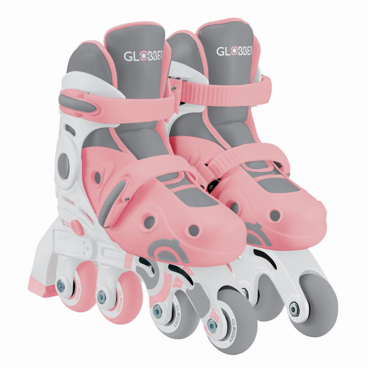 Globber Learning Inline Skates 2 In 1 - Pastel Pink Learning through play Creative time for curious minds