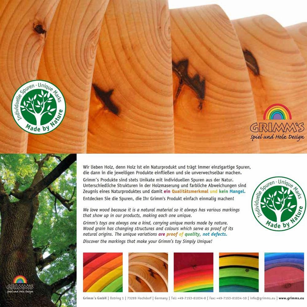 Natural Wooden Rainbow Tunnel - 12 Piece Early discovery