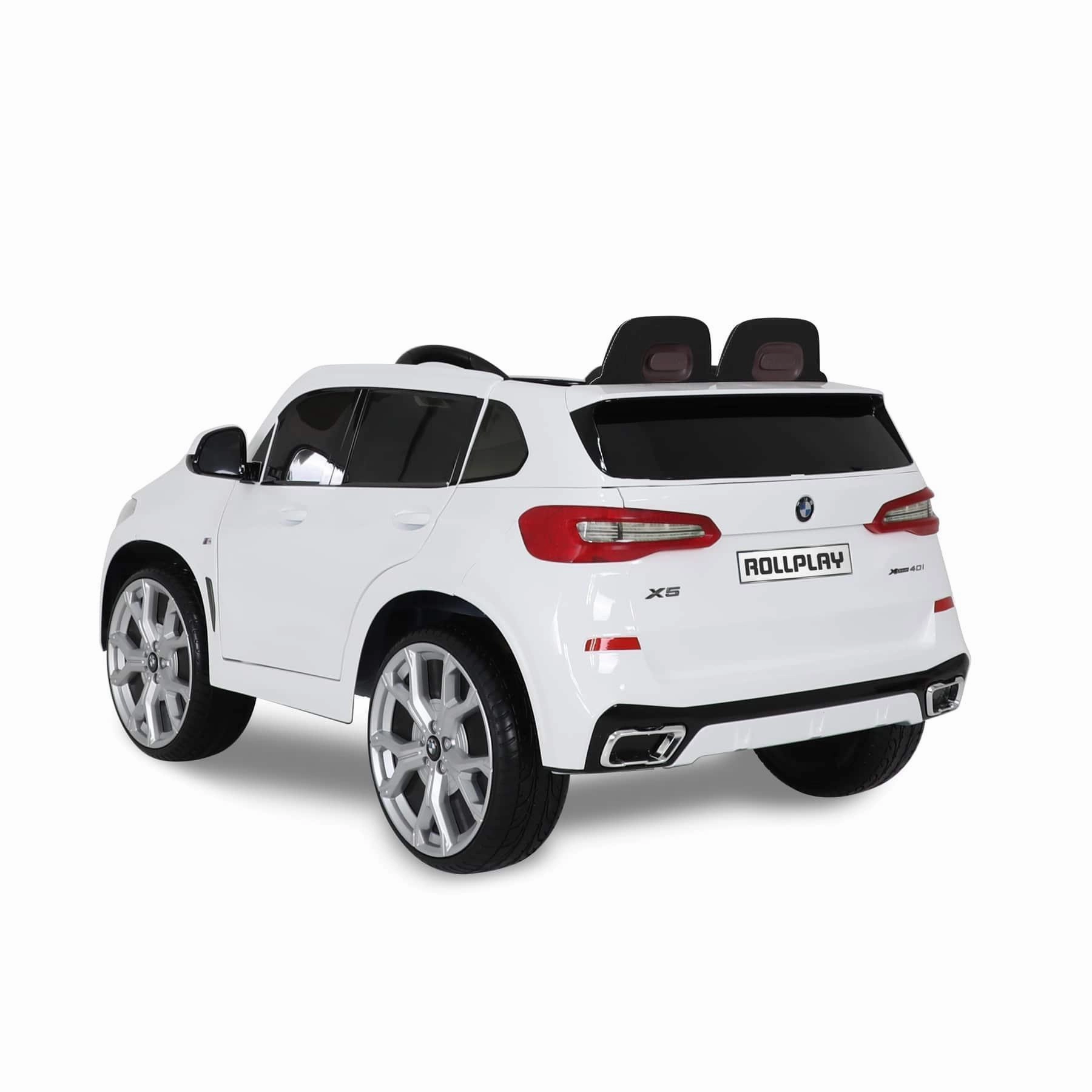 Rollplay Premium Bmw X5 12V Battery Ride-On Car - White Playful learning