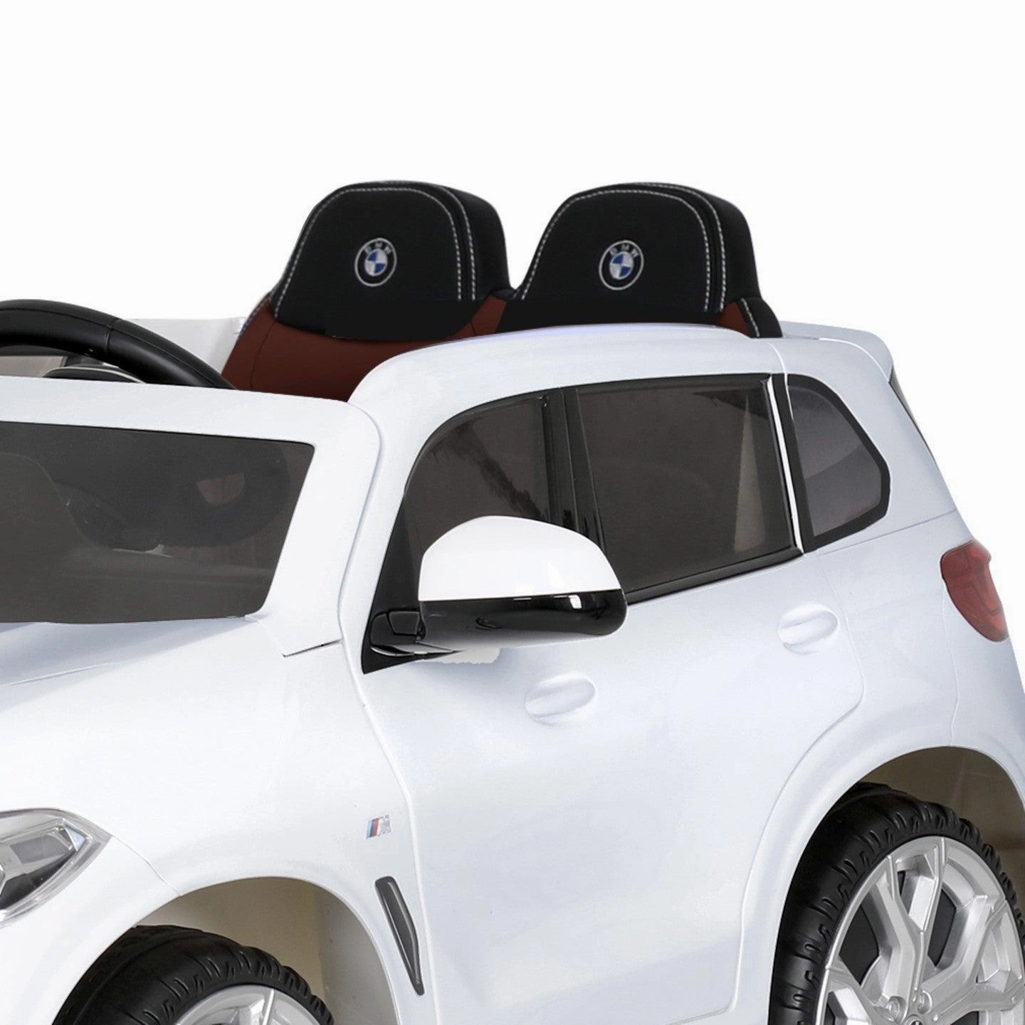 Fun-based learning Active learners Rollplay Premium Bmw X5 12V Battery Ride-On Car - White