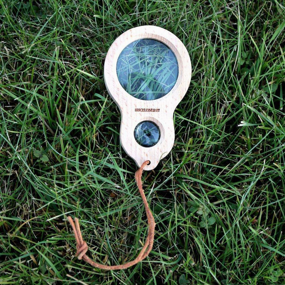 Wooden Magnifying Glass - Dual Magnifier Preschool minds Curious minds