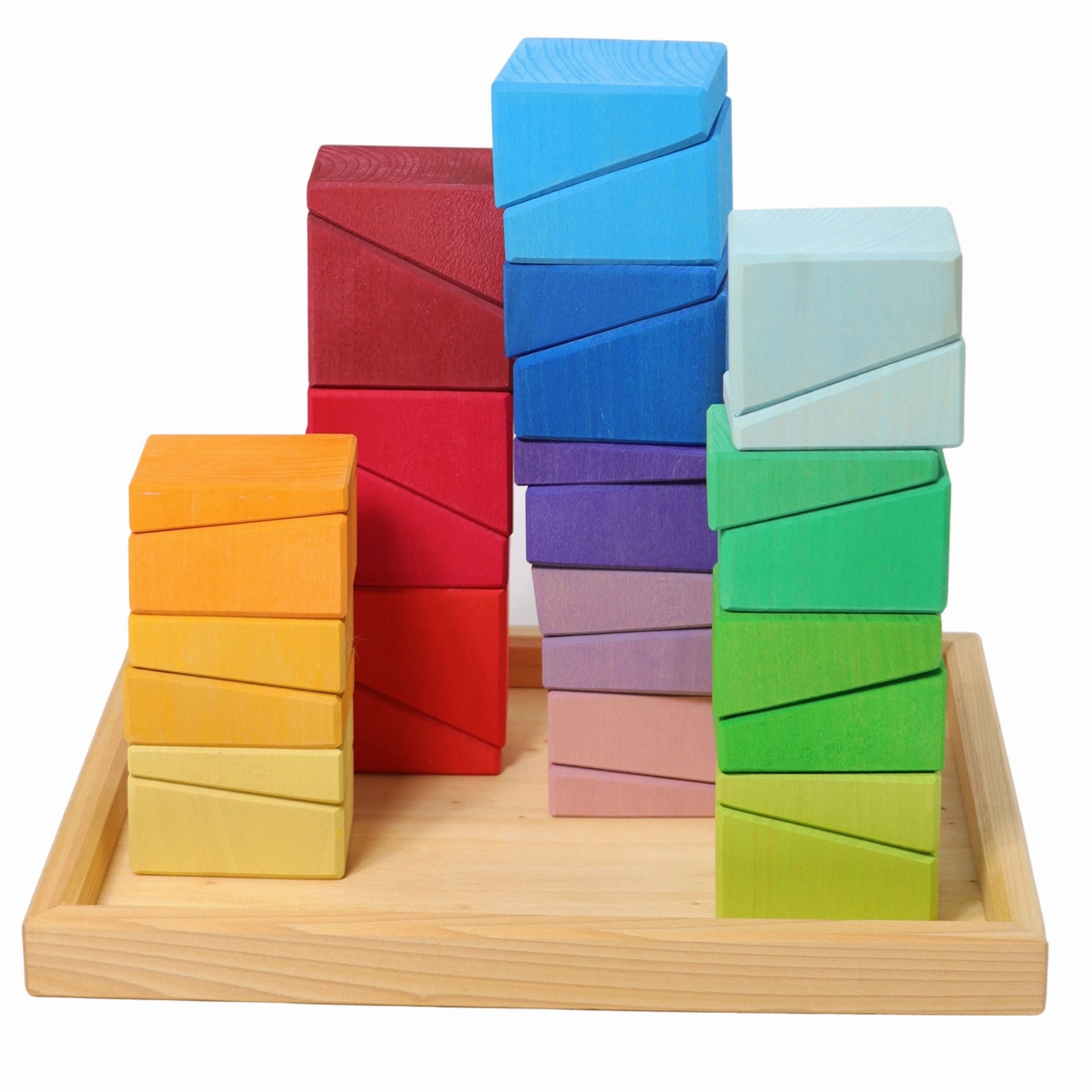 Wooden Sloping Blocks Mindful play