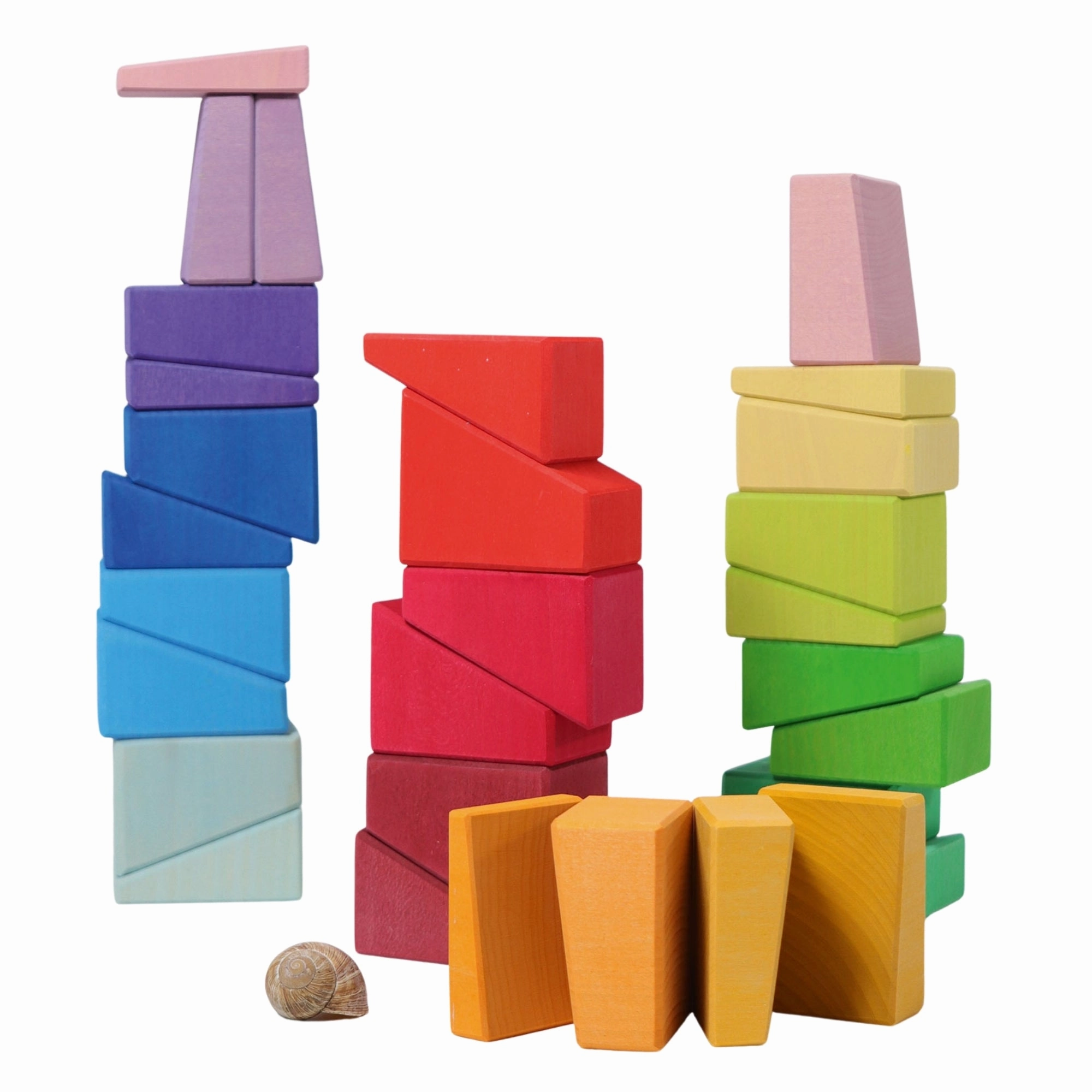Young explorers Fun-based learning Wooden Sloping Blocks