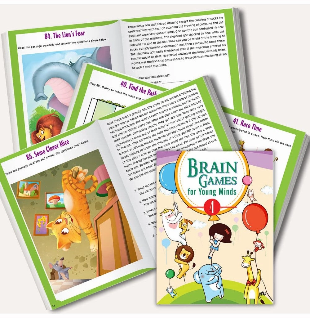 Brain Games For Young Mind :4 Rupa Publications And Moonstone Smart activities for young learners Mindful play