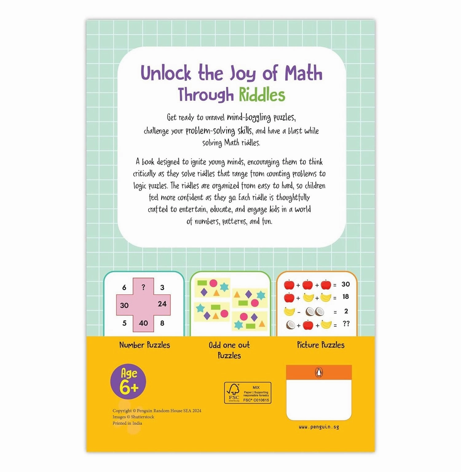 Brain Teasers: 251 Math Riddles To Boost Your Thinking Skills (4 Colour) Child development