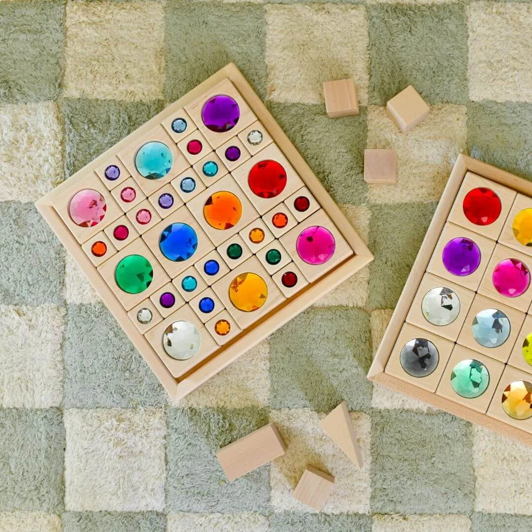 Bright Gem Blocks With Tray - 34 Pc Set Creative minds