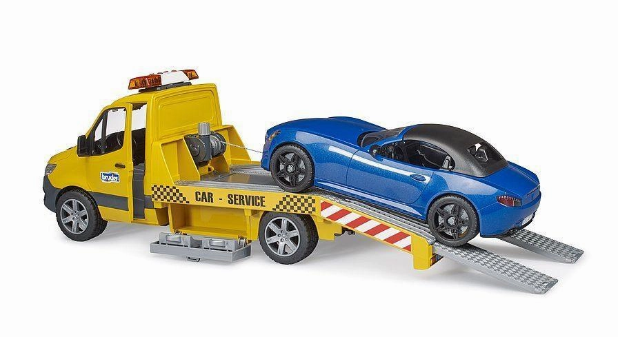 Curiosity starters Bruder Mb Sprinter Car Transporter With Roadster