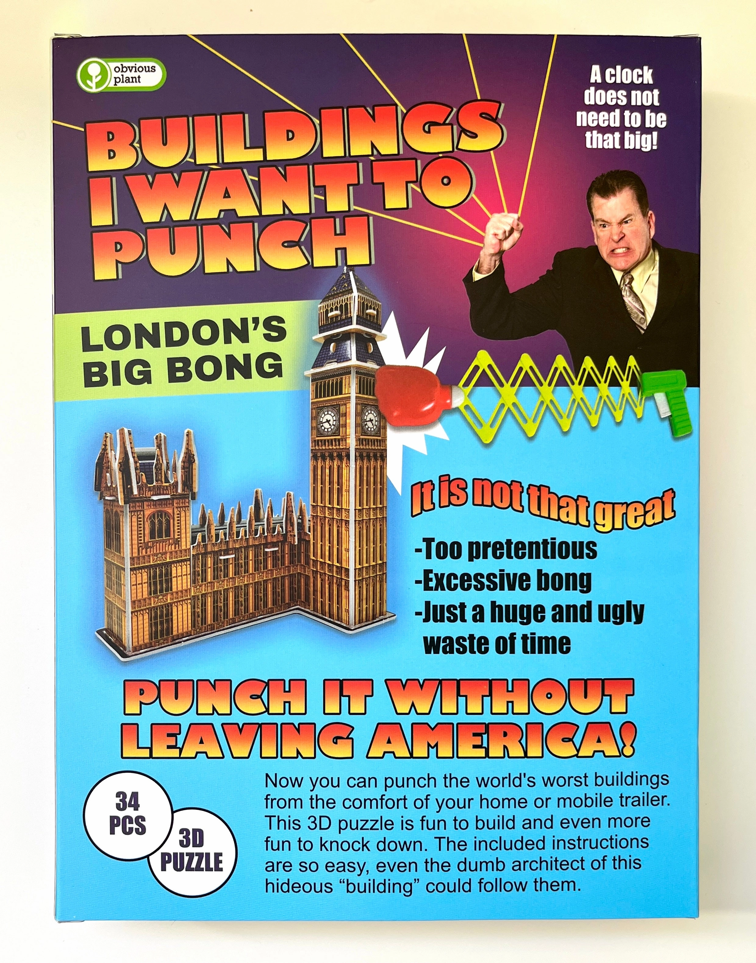 Learning tools Buildings I Want To Punch (3D Puzzle)