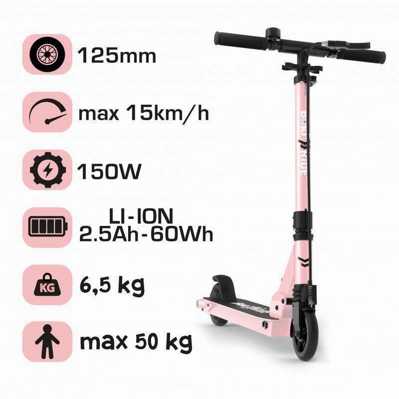 Buki France Electric Battery Powered Scooter 125Mm - Pink Gold Learn & grow