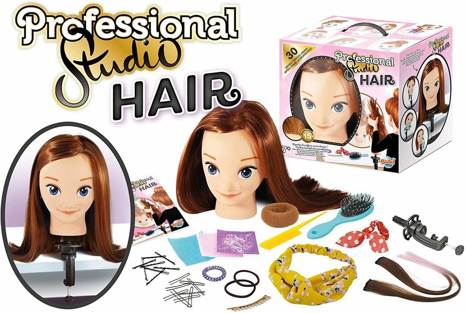 Buki France Professional Studio Hair Styling Head Everyday learning