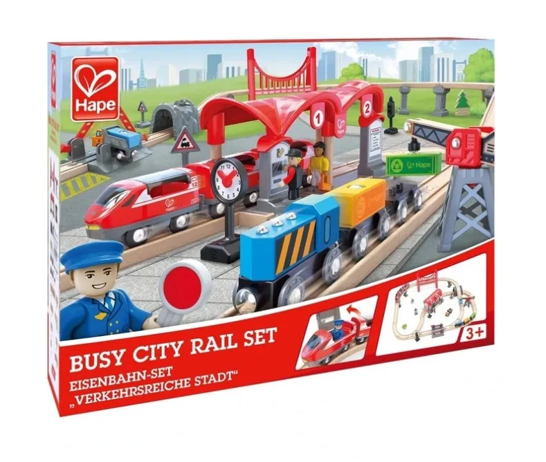 Growing minds Busy City Rail Set