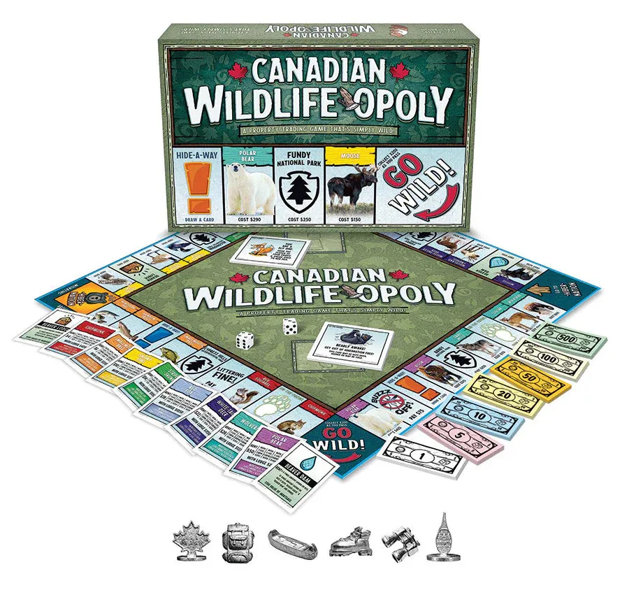 Smart activities for young learners Canadian Wildlife-Opoly