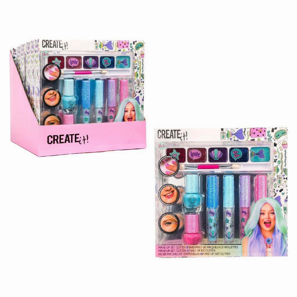 Everyday learning Designed for development Create It! Makeup Kit Glitter 7Pcs