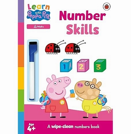 Learn With Peppa: Number Skills [Paperback] Peppa Pig; Borthwick Alison And Dubiel Jan Busy kids Imaginative play