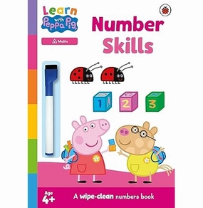 Learn With Peppa: Number Skills [Paperback] Peppa Pig; Borthwick Alison And Dubiel Jan Busy kids Imaginative play