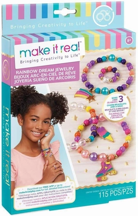 Exploration gear Active learners Make It Real Rainbow Dream Jewellery Diy Charm Bracelet Making Kit