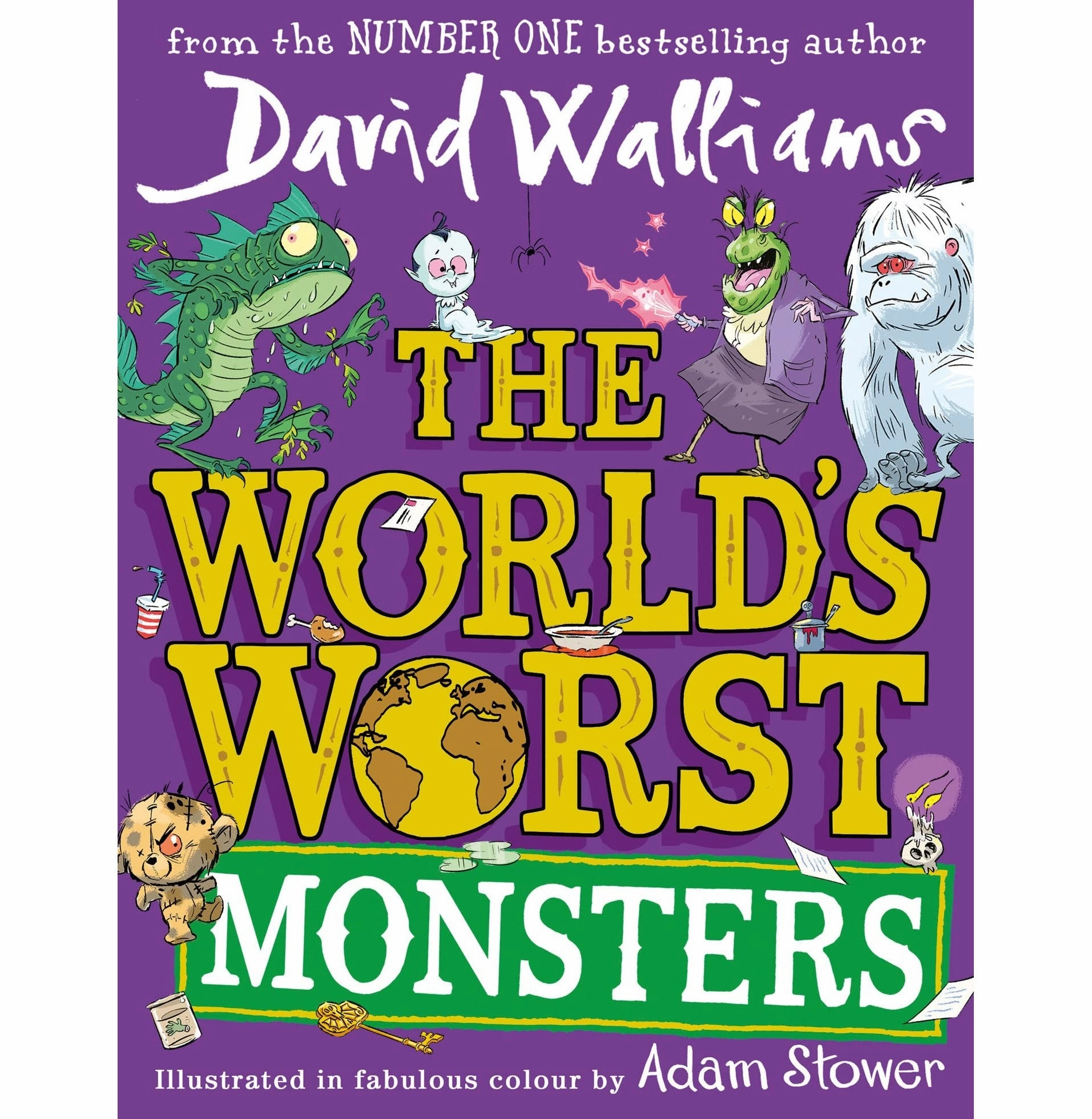 The WorldS Worst Monsters [Paperback] Walliams David And Stower Adam Sensory fun for little hands Learn at home
