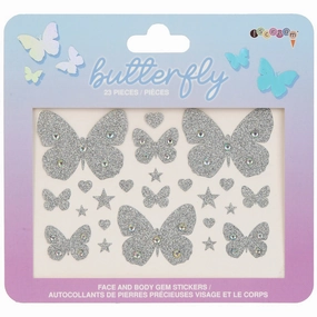 Young minds at work Growth tools Butterfly Gems Face & Body Stickers