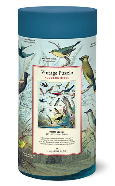 Cavallini & Co. Audubon Birds 1000 Piece Puzzle Discover & grow