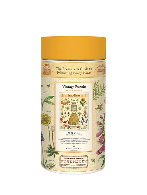Learn at home Mindful play Cavallini & Co. Bees & Honey 1000 Piece Puzzle