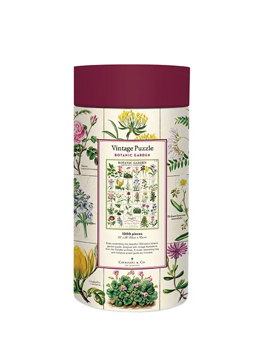 Cavallini & Co. Botanic Garden 1000 Piece Puzzle Playroom learning Brain boosters