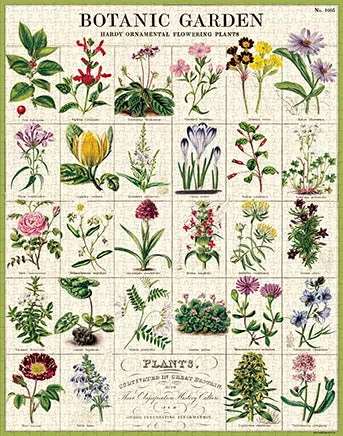 Cavallini & Co. Botanic Garden 1000 Piece Puzzle Brain boosters
