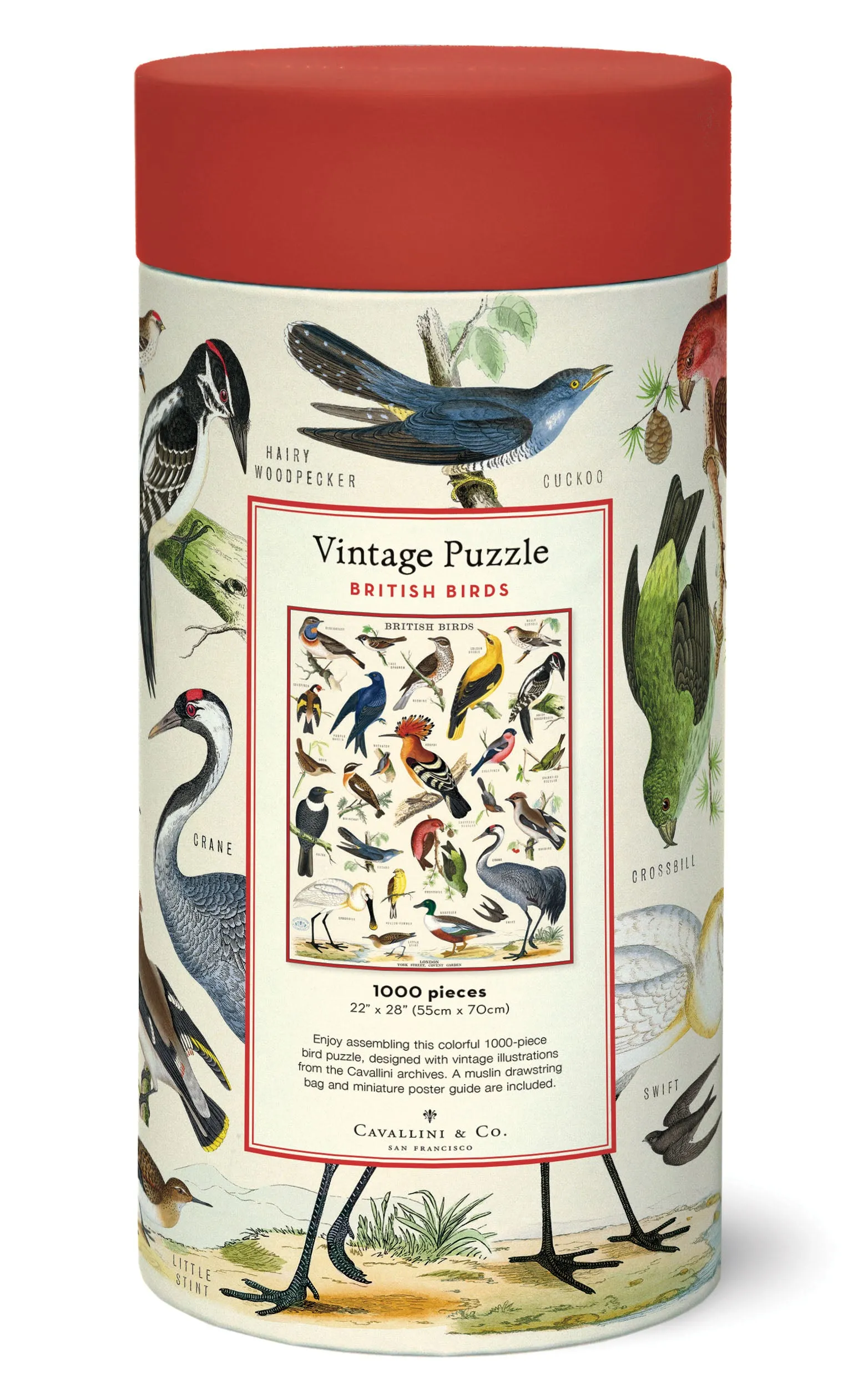 Growing minds Cavallini & Co. British Birds 1000 Piece Puzzle