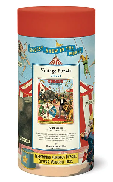 Cavallini & Co. Circus 1000 Piece Puzzle Playroom learning