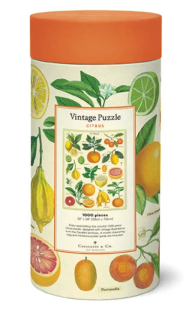 Cavallini & Co. Citrus 1000 Piece Puzzle Inspiring creativity Smart little ones