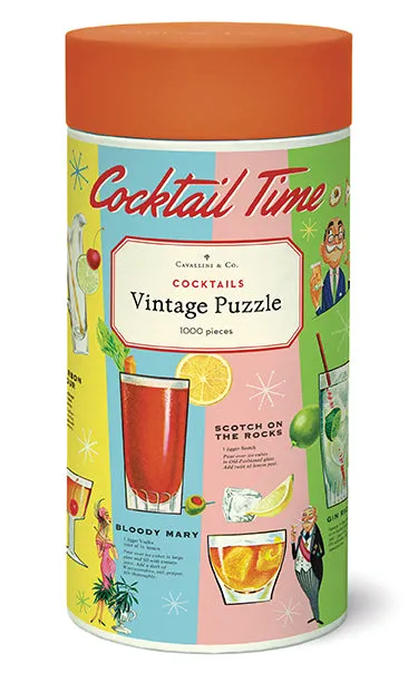 Cavallini & Co. Cocktails 1000 Piece Puzzle Learn & grow Little creators