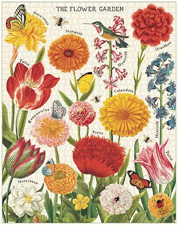 Cavallini & Co. Flower Garden 1000 Piece Puzzle Busy kids