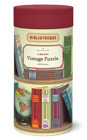 Cavallini & Co. Library 1000 Piece Puzzle Skill-building tools