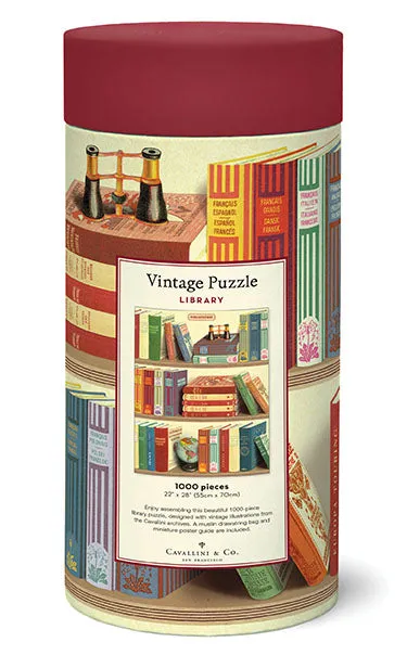 Little adventures Cavallini & Co. Library 1000 Piece Puzzle